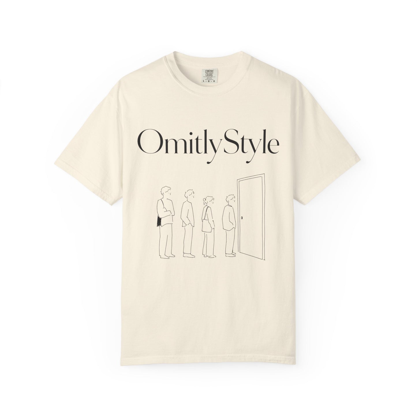 Waiting for Doors Music Graphic Tee — Garment-Dyed Unisex T-Shirt