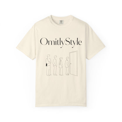 Waiting for Doors Music Graphic Tee — Garment-Dyed Unisex T-Shirt