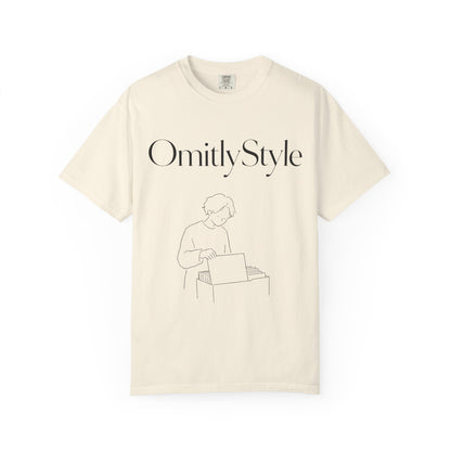 Music Shop Graphic Tee — Garment-Dyed Unisex T-Shirt