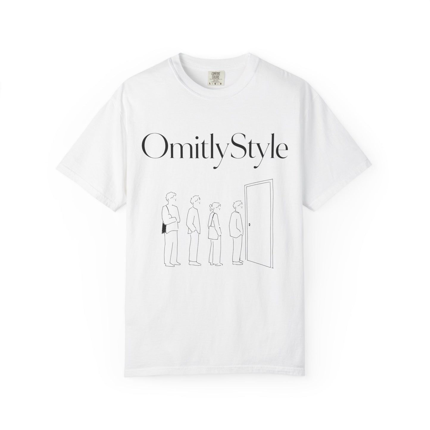 Waiting for Doors Music Graphic Tee — Garment-Dyed Unisex T-Shirt
