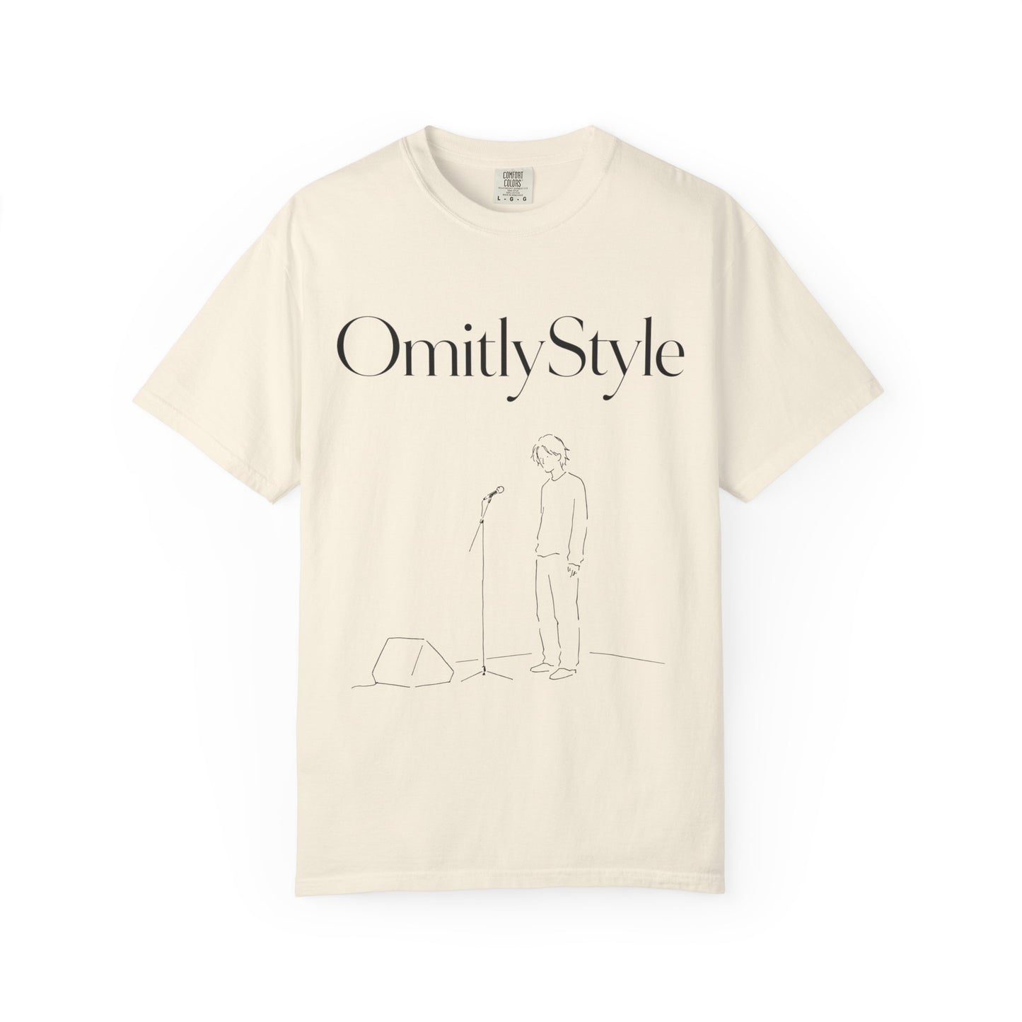 Small Venue Music Graphic Tee — Garment-Dyed Unisex T-Shirt