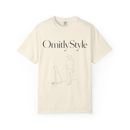Guitar Case Music Graphic Tee — Garment-Dyed Unisex T-Shirt